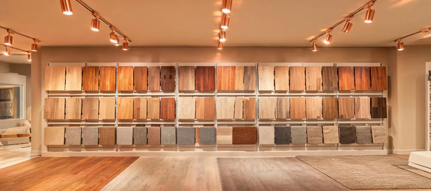 Shaw flooring showroom sample boards